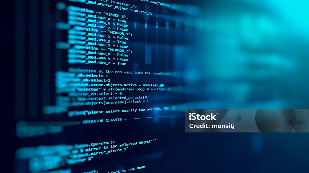 Programmcode auf einem Bildschirm